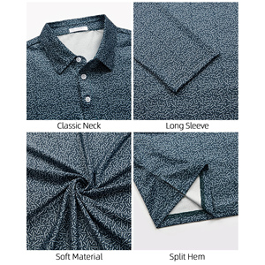 Camiseta polo casual para hombre, corte ajustado, transpirable, con contraste de color sólido, impresión personalizada, OEM, marca privada - Product Image 5