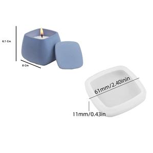 Couvercle de pot à bougie en silicone résistant à la chaleur, écologique, au design moderne et unique, idéal pour les fêtes de Noël et les occasions spéciales, idée cadeau - Product Image 4