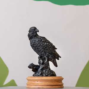 Masterpiece Handmade Brass Eagle Sculpture <b>Figure</b> Traditional Animal Decor for Living Room Floor Display Modern Design - Product Image 1