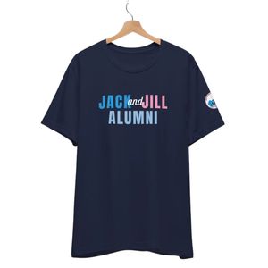 แจ็คแอนด์จิลเสื้อยืดลำลองผ้าฝ้ายแขนสั้นเสื้อยืดผ้านุ่มสบายเสื้อผ้าแฟชั่นคอกลมสำหรับผู้ชายผู้หญิง - Product Image 3