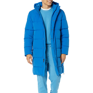 Men's Winter <b>Parka</b> Jacket <b>Coat</b> High Street Style Solid Color Warm Thick Hooded Casual Outwear High Quality Fabric - Product Image 3