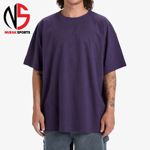 En Stock, Camiseta Larga Holgada de Algodón 100% para Hombre, Cómoda, Transpirable, de Secado Rápido, Talla Personalizada en NURAK en 2026 - Product Image 1