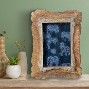 กรอบรูปไม้มะม่วงธรรมชาติพรีเมียม งานแฮนด์เมด สำหรับตกแต่งบ้าน สำนักงาน ห้องนั่งเล่น ดีไซน์หรูหรา ทันสมัย สไตล์เรียบง่าย - Product Image 3