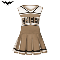 Uniforme de cheerleading pour adultes en polyester, haute qualité, personnalisable, avec strass et broderie 3D, logo personnalisé, fabrication OEM/ODM – Grande Vente