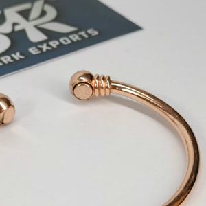 Classic Traditional Magnetic Copper Open Cuff Bangle Metal Craft Handmade <b>Adjustable</b> Lightweight Plain <b>Bracelet</b> for <b>Men</b> Women - Product Image 3