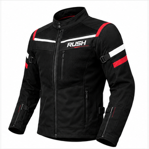 Blouson de moto pour homme Rush, manches longues, maille respirante, imperméable, séchage rapide, anti-UV, 220g, imprimé par transfert thermique, vêtements de course - Product Image 1