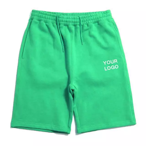 Pantalones Cortos Deportivos Personalizados para Hombre, de Secado Rápido, de Algodón y Felpa, con Logotipo Estampado, Diseño Sólido y Bolsillos para Ropa Deportiva - Product Image 1