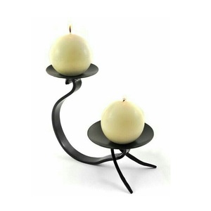 Metal Candle Tea <b>Light</b> Holder Intended To Support Decorative Styling Through Elegant Material Craftsmanship - Product Image 2