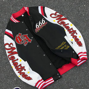 New Fashion Custom Letterman Varsity <b>Baseball</b> Bomber <b>Jacket</b> Vintage Casual Streetwear Unisex College Front Waterproof Reversible - Product Image 2