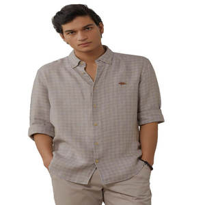 Camisa de algodón de manga larga ajustada de lujo de alta calidad para hombre, ropa informal y Formal transpirable de manga larga para oficina - Product Image 3