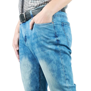 Pantalones Vaqueros Rectos Lavados de Alta Calidad, Diseño Elegante 2025, Personalizados, Transpirables y Ecológicos para Hombre - Product Image 5