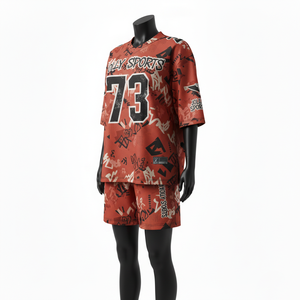 Conjunto de Camiseta y Pantalones Cortos de Fútbol para Mujer, Transpirable, de Malla de Poliéster, con Estampado por Sublimación, Logotipo Personalizado, Ropa Deportiva, Conjuntos de Mujer 100% Algodón - Product Image 4