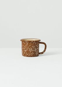 La montagne vous appelle – Tasse émaillée grise avec anse rouge, design rétro, résistante à la chaleur, en acier inoxydable - Product Image 4