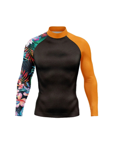 <b>Men</b> Rash Guard Swim <b>Shirts</b> UPF 50 Base layer Long Sleeve Skins <b>Compression</b> Performance Fit Top <b>Shirt</b> <b>for</b> Surfing and Diving - Product Image 6