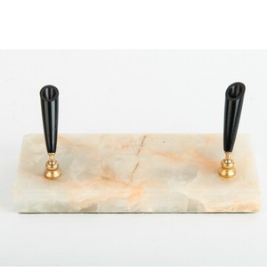 Soporte de Escritorio para Bolígrafos/Lápices de Mármol, Decoración para Mesa de Oficina y Escritorio, Venta al por Mayor y Precio Más Bajo de Fábrica - Product Image 1