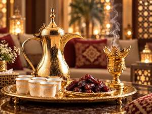Middle Eastern Style <b>Metal</b> <b>Coffee</b> <b>Pot</b> With Ornate Carving For Tea Drinking - Product Image 3