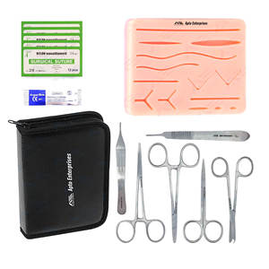 With Pre-Cut Wounds Suture <b>Tools</b> and Mixed Suture <b>Thread</b> with Needles for Students and Nurses Medical Students Medic Instruments - Product Image 1