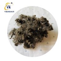 Vietnams Größter Hersteller: 15D*51mm Braune Hohle Konjugierte Recycelbare Polyester-Stapelfaser, Flammhemmend und Silikonisiert