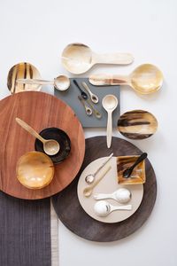 4 cucharas de cuerno de búfalo natural, ecológicas, pulidas a mano, grandes y redondas para sopa - Product Image 6