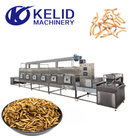 Máquina Secadora de Microondas de Alta Eficiencia y Ahorro de Energía para la Producción de Gusanos de Harina Secos, con Alto Contenido de Proteínas y Secado Uniforme