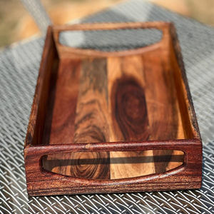 Bandeja de Servir de Madera de Alta Calidad con Acabado Natural, Ideal para Decoración de Mesa en Hoteles, Hogares y Cocinas, Pedidos al por Mayor - Product Image 3