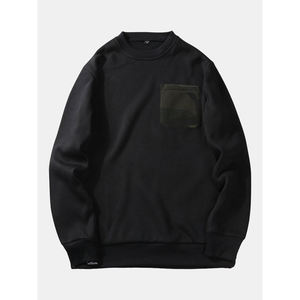 Sweat-shirt en molleton personnalisé 360 GSM pour homme, pull décontracté uni pour l'hiver, respirant, lourd, streetwear, OEM ODM - Product Image 3