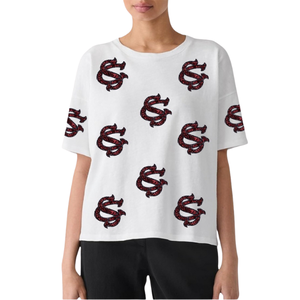 T-shirts personnalisés OEM en gros, Nouveautés 2026, Logos d'équipes célèbres pour les jours de match, avec patchs brodés à sequins - Product Image 1