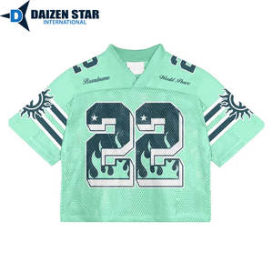 เสื้อฟุตบอลตาข่ายระบายอากาศแห้งเร็วแบบขายส่ง พร้อมชื่อทีมแบบกำหนดเองและแขนสั้น - Product Image 3