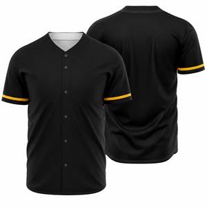 Camiseta de béisbol con número y nombre del equipo personalizado, impresión 3D por sublimación, cuello en V corto, protección UV, transpirable, de secado rápido, para hombres y mujeres, para verano - Product Image 1