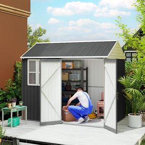 Caseta de Jardín de Plástico Fácil de Montar para Almacenamiento de Herramientas - Product Image 1