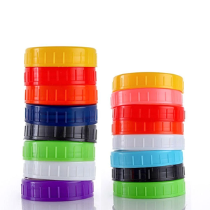 Vietnam Manufactured Screw <b>Cap</b> for Wide Mouth Bottles High quality Bottle Closures & Lids 86 mm <b>Plastic</b> Mason Jar Lids Colorful - Product Image 6