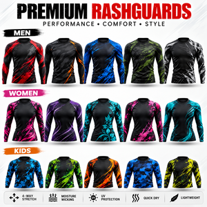 Hot Selling Comfortable Cheap Rate Breathable <b>Women</b> <b>Rash</b> <b>Guard</b> with Custom Logo High Quality Adult Wear UPF50+ Recycled Fabric - Product Image 1