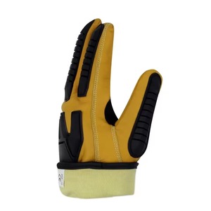 Gants de travail en cuir synthétique doublé avec protection dorsale en TPR, adhérence solide, pour travaux électriques et de construction - Product Image 3