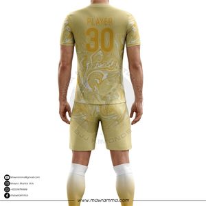 Tenue de football personnalisée de qualité supérieure, design sublimé, fabrication directe, ensemble de maillots de football haut de gamme pour clubs et équipes - Product Image 3