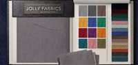 Tissu uni gris 100 % polyester tissé JOLLY FABRIC importé pour filles et garçons, matière textile de couleur unie, poids moyen, trame brossée