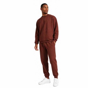Conjunto Deportivo de 2 Piezas 100% Algodón Personalizado, Sudadera con Cuello Redondo para Hombre, Ligero para Invierno, Venta al Por Mayor - Product Image 1