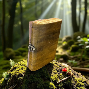 Diario Hecho a Mano de Cuero Genuino Vintage con Cubierta Grabada con el Árbol de la Vida y Papel Hecho a Mano con Borde Desflecado - Product Image 5