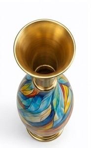 Venta Directa de Fábrica, Florero Moderno Hecho a Mano, Recubierto de Polvo Metálico, para Decoración del Hogar/Bodas - Product Image 3