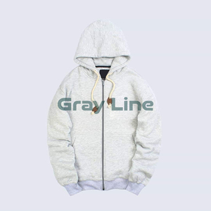 Men's Heavyweight <b>Zip</b>-Up Hoodie Polyester Cotton Full Zipper <b>Hooded</b> Warm Winter Hoodie - Product Image 4