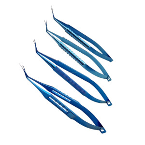 Pinces de Capsulorhexis Inamura en Titane à Pointe Fine Angulée, Instruments Microchirurgicaux Ophtalmiques, Fournisseur en Gros - Product Image 6