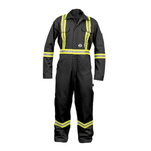 Flame Resistant Safety <b>Jackets</b> <b>Men</b> Reflective Workwear Coverall <b>Utility</b> Jumpsuit Long Sleeve Custom Logo Industrial Uniform USA - Product Image 3