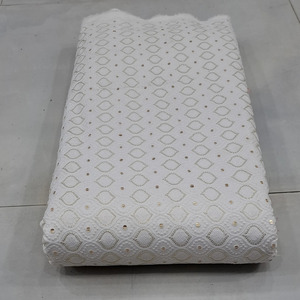 Tissu brodé SQ, tissu brodé perlé, tissu brodé en maille, tissu pour abaya, tissu fantaisie, fabrication de vêtements, commerce de gros - Product Image 6