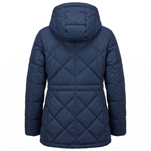 Abrigo Acolchado con Capucha para Mujer, Abrigo Largo Informal y Cálido para Invierno, OEM ODM, Venta al por Mayor de Fábrica, Logotipo Personalizado, MOQ Bajo - Product Image 5