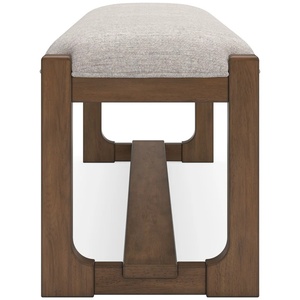 Banco de comedor Canaya hecho de madera de teca maciza de alta calidad con cojín para uso en interiores o exteriores. - Product Image 5