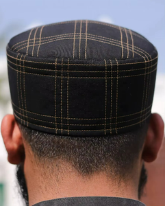 Elegant High Quality Waterproof Islamic Prayer Cap Handcrafted Traditional Stitched Design Casual Daily Use Outdoor Sports - Product Image 3