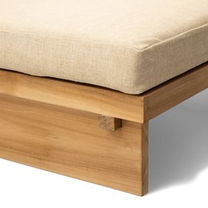 Chaise longue en teck de style moderne pour terrasses extérieures, villas, décoration de meubles - Product Image 4