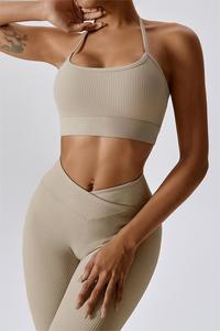 Soutien-gorge de sport léger et respirant pour femme, couleur unie, idéal pour la gym et le yoga – Vente en gros, personnalisable, qualité supérieure - Product Image 3