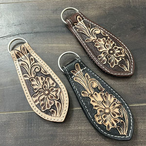<b>Crafted</b> Genuine Cow <b>Leather</b> Magnetic Hat Clip Floral <b>Tooled</b> Western Hat Holders Secure Magnet for Hiking Ranch Rodeo & Daily Use - Product Image 6