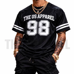 Vente en gros usine – Maillot boxy en maille pour homme, léger, respirant, coupe ample, style streetwear, logo personnalisé, service OEM - Product Image 3