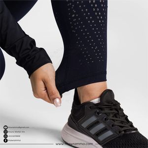 Leggings de yoga de cintura alta Mawra: Pantalones de gimnasio elásticos en 4 direcciones y resistentes a las sentadillas. Pantalones de Yoga de Spandex para Mujer, Control de Abdomen, para Entrenamiento Físico - Product Image 4